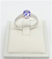 Anello Lorenza Gioielli Donna Classico 6 Punte in Oro Tanzanite 0.6 Ct A0006GT-15 - A0006GT-15